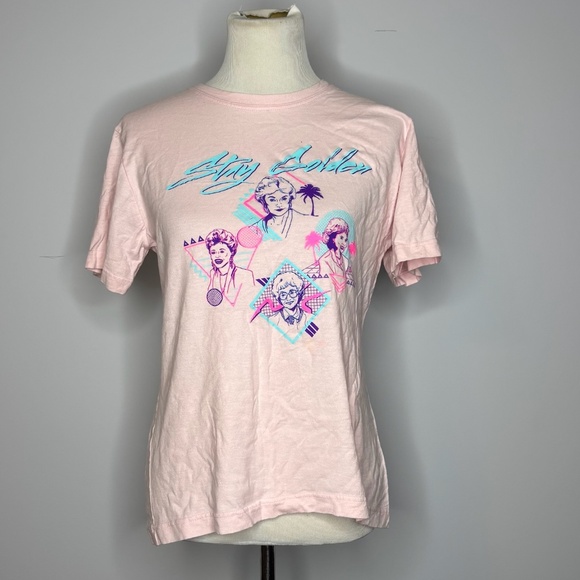 BoxLunch- Pink Golden Girls Graphic Tee - Picture 1 of 4